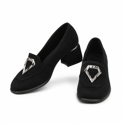 PANTOFI CASUAL DAMA AGA E1649 19 NEGRI VELUR