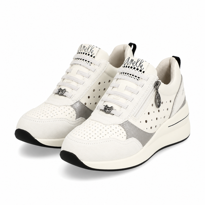 PANTOFI CASUAL DAMA ANEKKE 40370-864 ALBI (SPRE CREM)