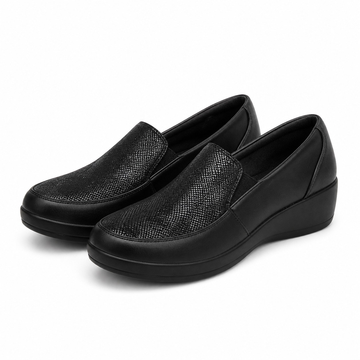 PANTOFI CASUAL DAMA CAPRICE 24352-45 033 NEGRI + REPTIL