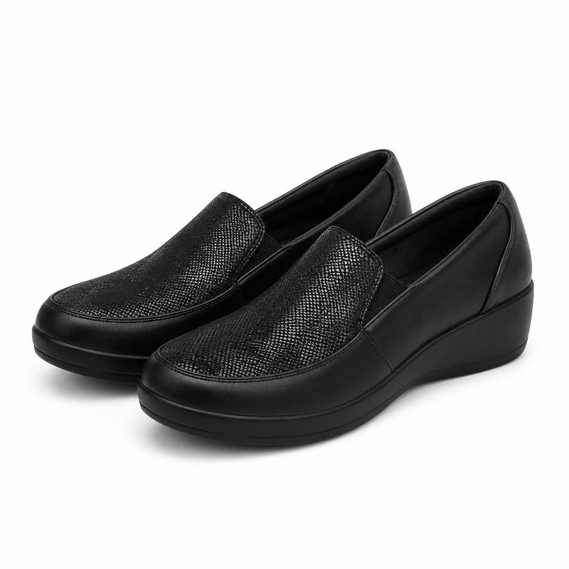 PANTOFI CASUAL DAMA CAPRICE 24352-45 033 NEGRI + REPTIL