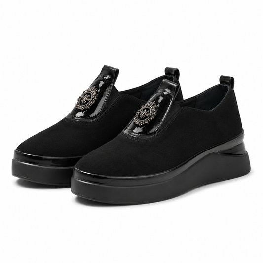PANTOFI CASUAL DAMA DOGATI 061 6015 NEGRE VELUR