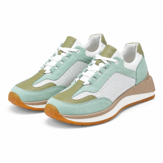 PANTOFI CASUAL DAMA DOGATI 70832 G1477-01 ALBI + VERNIL