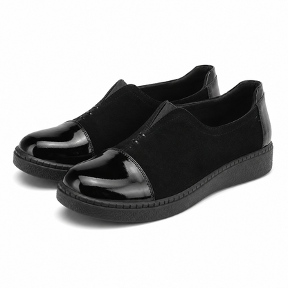 PANTOFI CASUAL DAMA FORMAZIONE 2255Q12 NEGRI VELUR + LAC