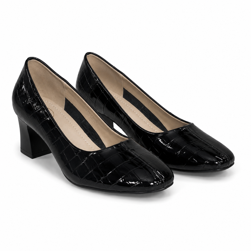 Pantofi Casual Damă Formazione 7395 Negri – Piele Naturală