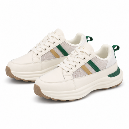 PANTOFI CASUAL DAMA FRANCO GERARDO 18002-8 ALBI CU VERDE