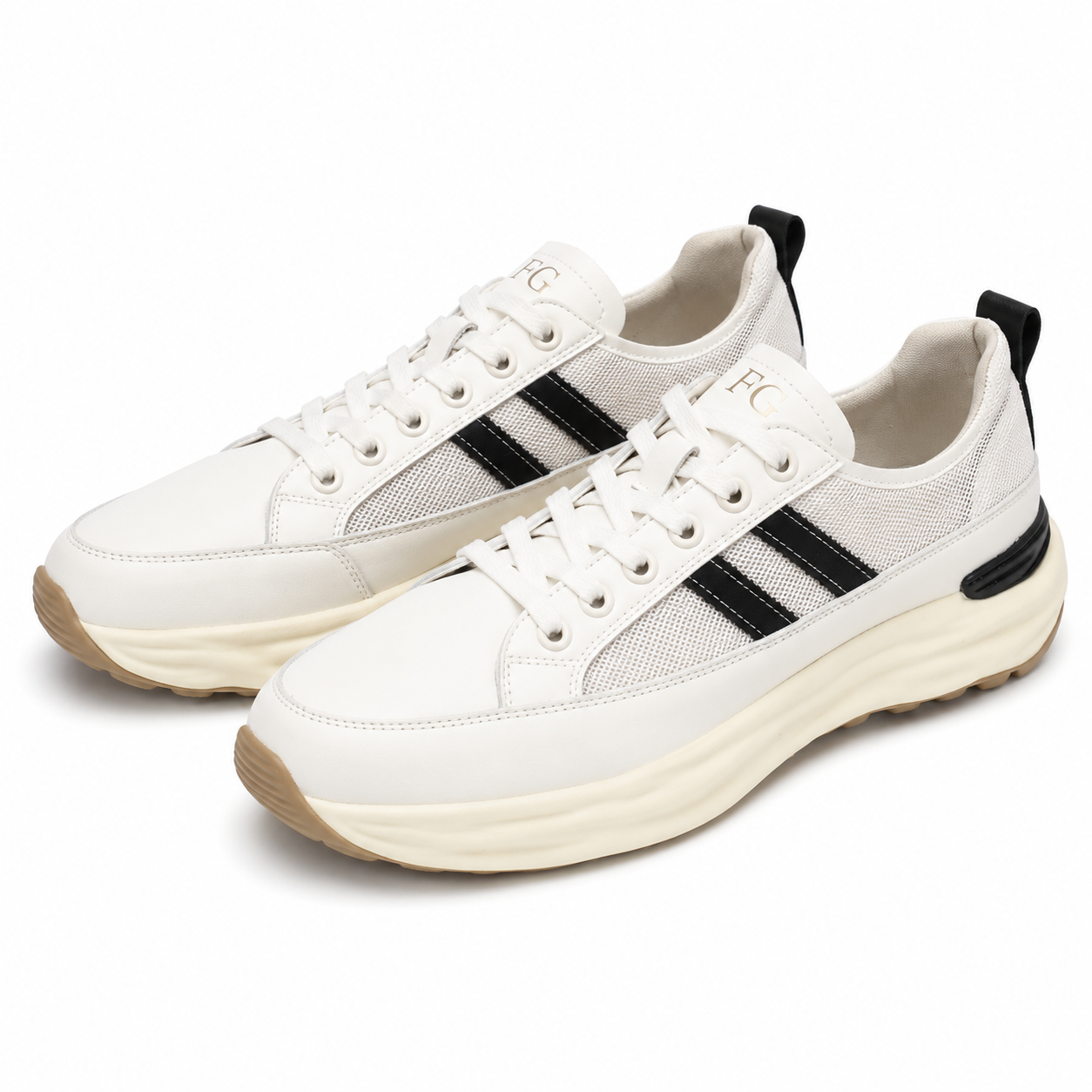 PANTOFI CASUAL DAMA FRANCO GERARDO 18002-8 ALBI + NEGRU