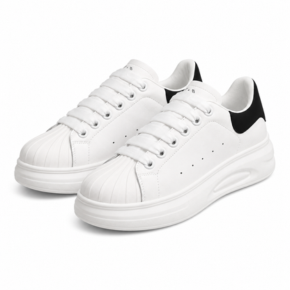 PANTOFI CASUAL DAMA FRANCO GERARDO T2653 ALBI CU NEGRU