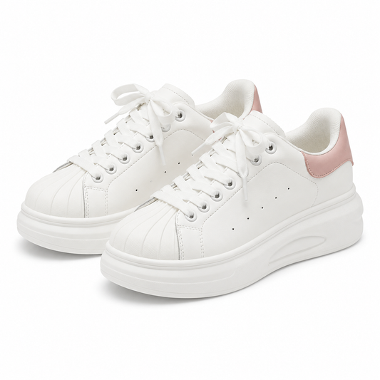 PANTOFI CASUAL DAMA FRANCO GERARDO T2653 ALBI + ROZ