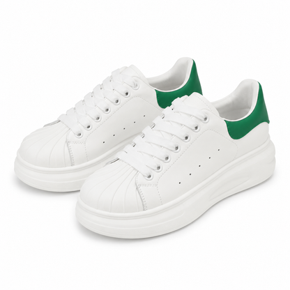 PANTOFI CASUAL DAMA FRANCO GERARDO T2653 ALBI + VERDE
