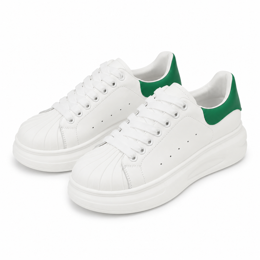 PANTOFI CASUAL DAMA FRANCO GERARDO T2653 ALBI + VERDE
