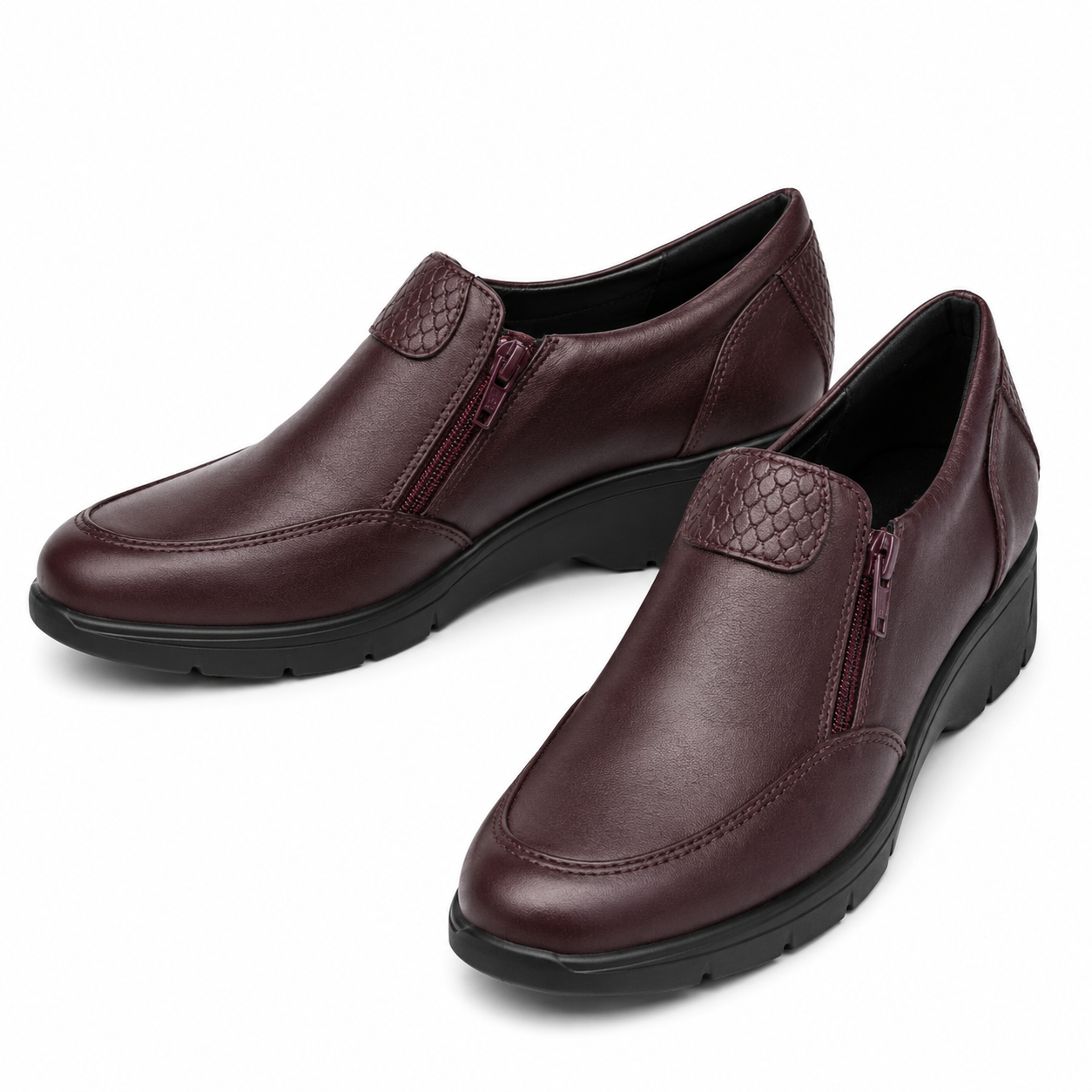 PANTOFI CASUAL DAMA JANA 24663-41 BORDO
