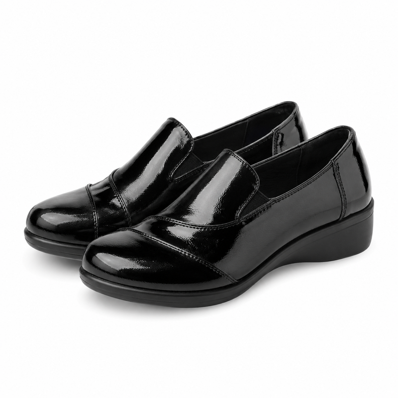 PANTOFI CASUAL DAMA KARISMA 40005B 01-L NEGRI LAC