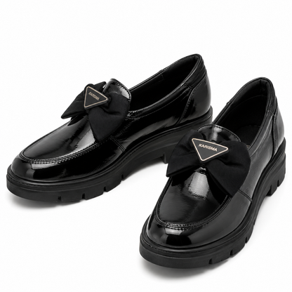 PANTOFI CASUAL DAMA KARISMA 50002A 01-L NEGRI LAC