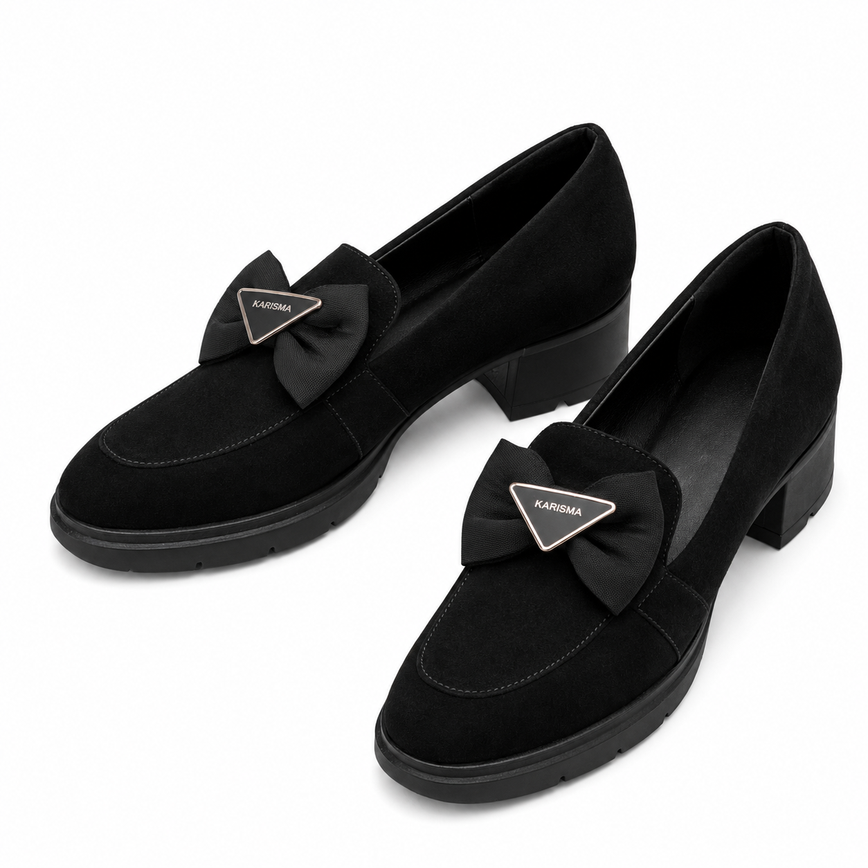 PANTOFI CASUAL DAMA KARISMA 50002B 01-I NEGRI VELUR