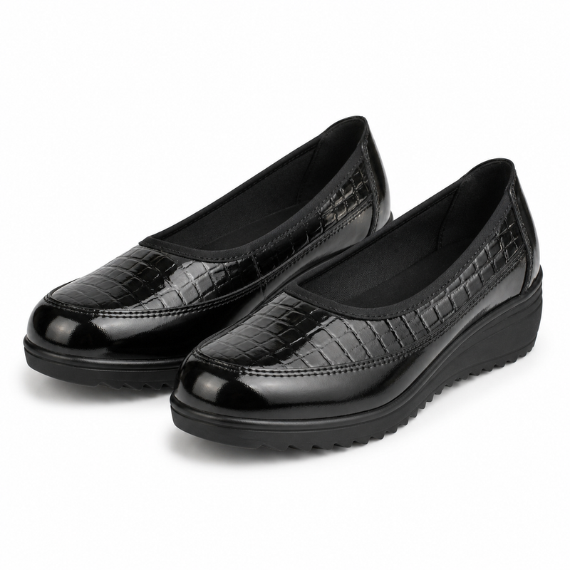 PANTOFI CASUAL DAMA KARISMA 60006A 01-O NEGRI LAC