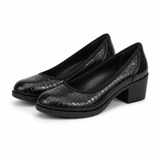 PANTOFI CASUAL DAMA KARISMA 60011A 01-O NEGRI CROCO