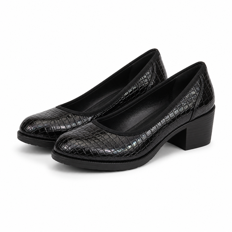 PANTOFI CASUAL DAMA KARISMA 60011A 01-O NEGRI CROCO