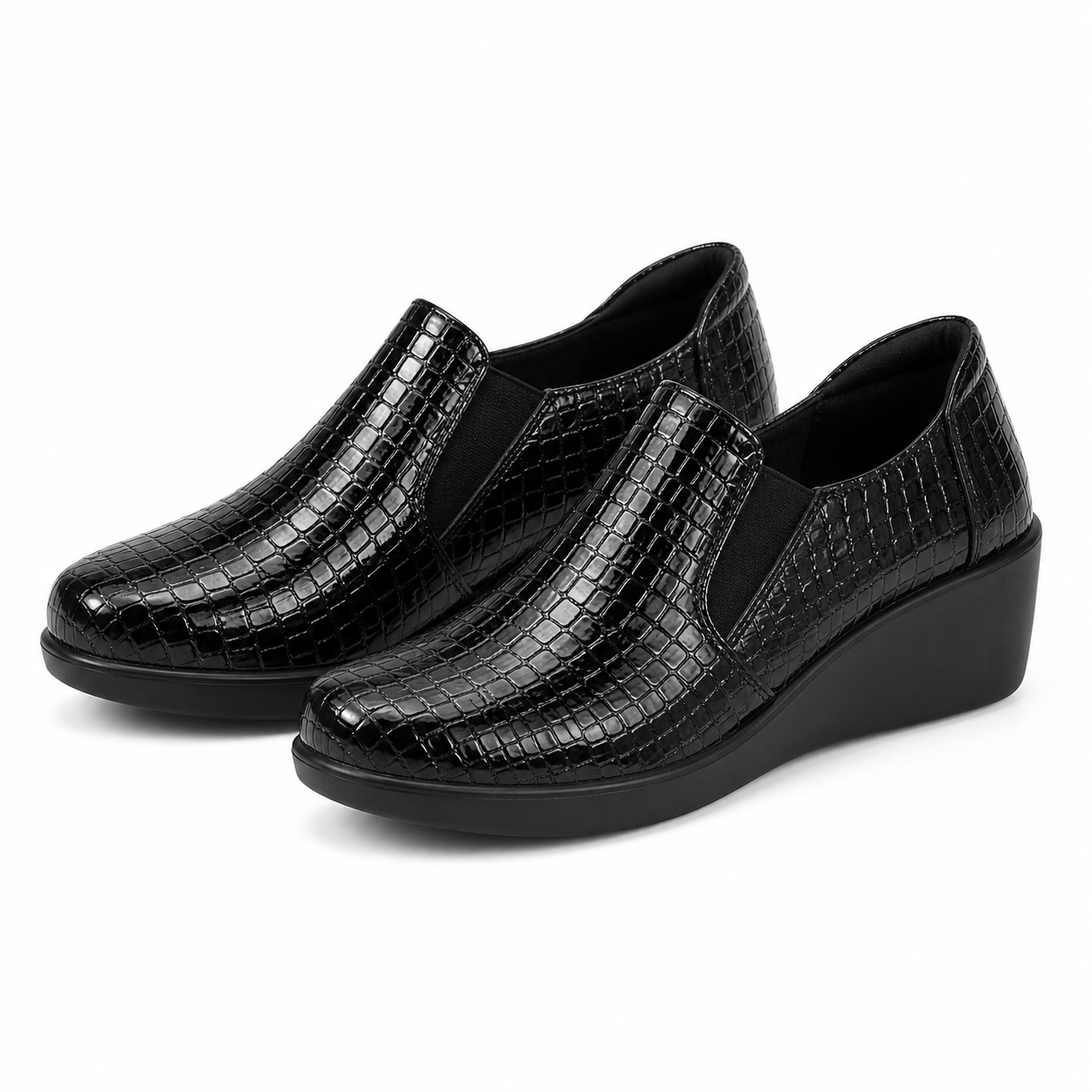 PANTOFI CASUAL DAMA KARISMA 60017B 01-O NEGRI CROCO