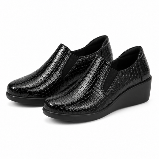 PANTOFI CASUAL DAMA KARISMA 60017B 01-O NEGRI CROCO