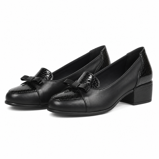 PANTOFI CASUAL DAMA NICOLIS 118948 NEGRI + CROCO
