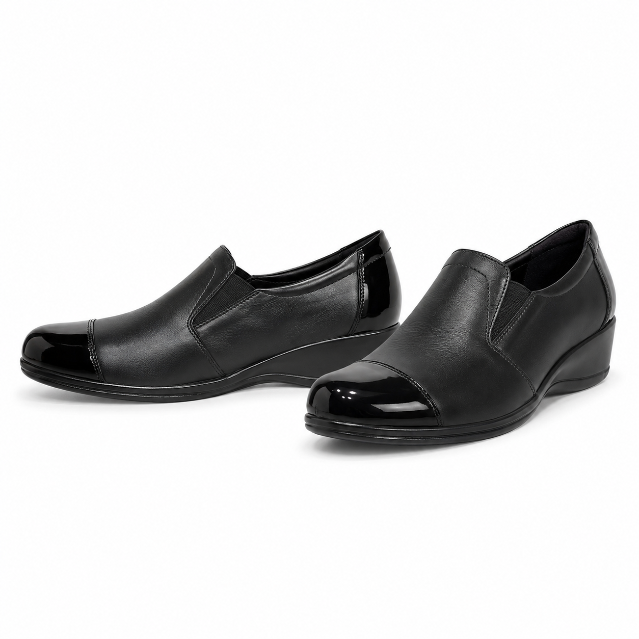 PANTOFI CASUAL DAMA NICOLIS 13953 NEGRI + LAC