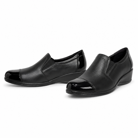 PANTOFI CASUAL DAMA NICOLIS 13953 NEGRI + LAC