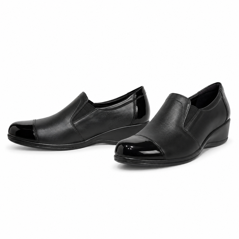 PANTOFI CASUAL DAMA NICOLIS 13953 NEGRI + LAC