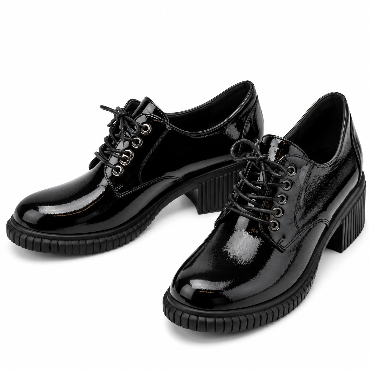 PANTOFI CASUAL DAMA PASS 21601 01-L NEGRI LAC