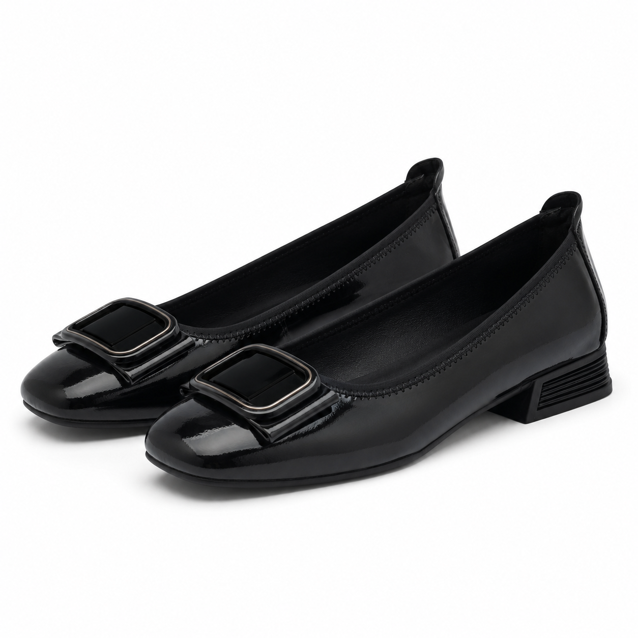 PANTOFI CASUAL DAMA PASS 40017B 01-L NEGRI LAC