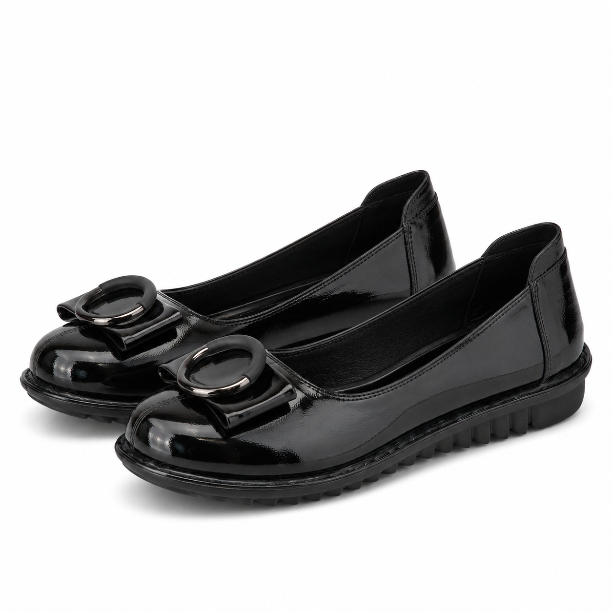 PANTOFI CASUAL DAMA PASS 40020A 01-N NEGRI LAC