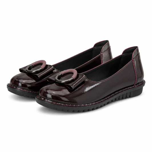 PANTOFI CASUAL DAMA PASS 40020B 23-1 BORDO LAC