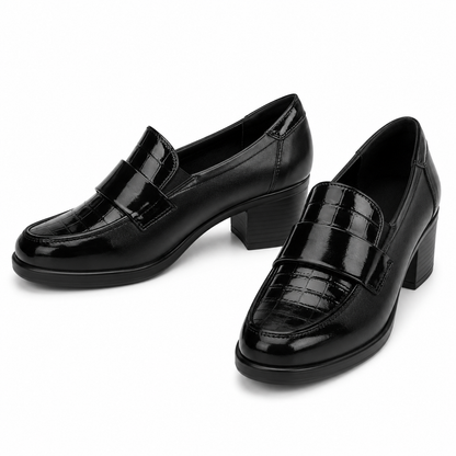 PANTOFI CASUAL DAMA PASS 450024 01-L NEGRI LAC CROCO