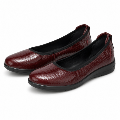 PANTOFI CASUAL DAMA PASS 540008B 23-0 BORDO CROCO