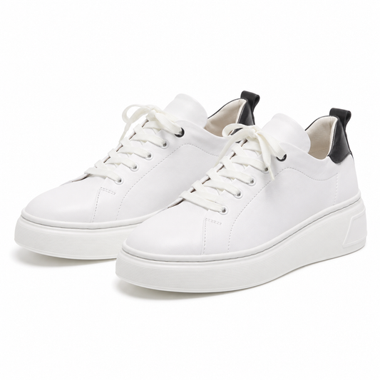 PANTOFI CASUAL DAMA PERLLA 3164-4 ALBI + NEGRU