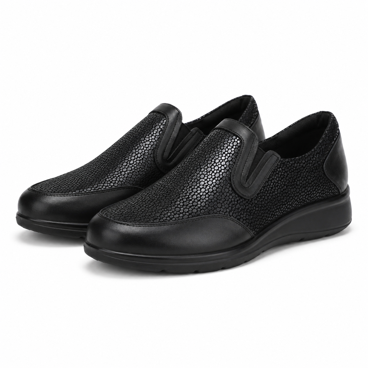 PANTOFI CASUAL DAMA PITILLOS 10011 NEGRI