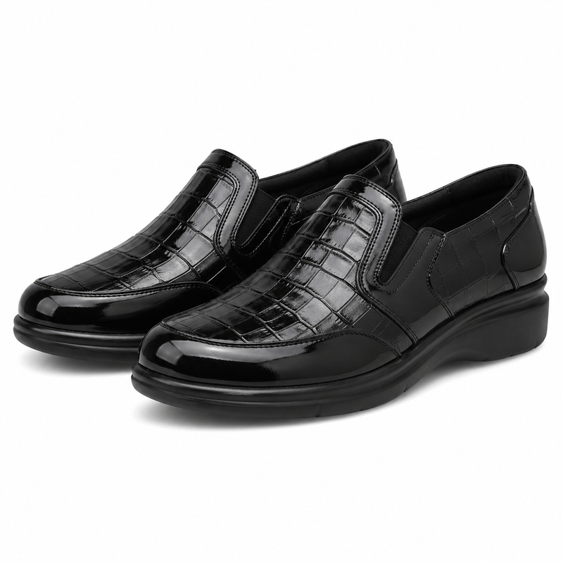 PANTOFI CASUAL DAMA PITILLOS 10024 NEGRI CROCO