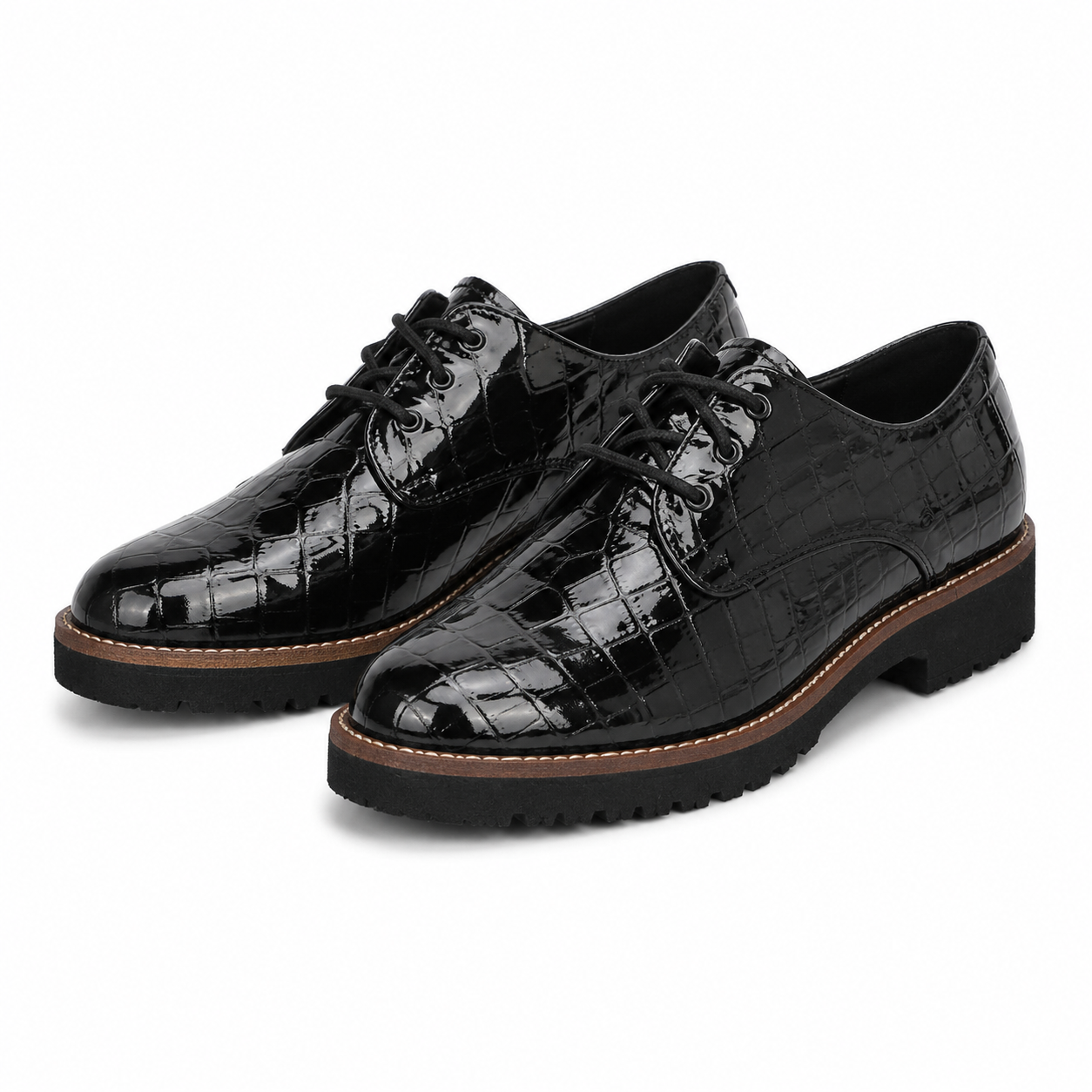 PANTOFI CASUAL DAMA PITILLOS 10081 NEGRI CROCO
