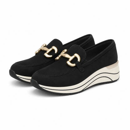 PANTOFI CASUAL DAMA REMONTE D0T12-02 NEGRI VELUR