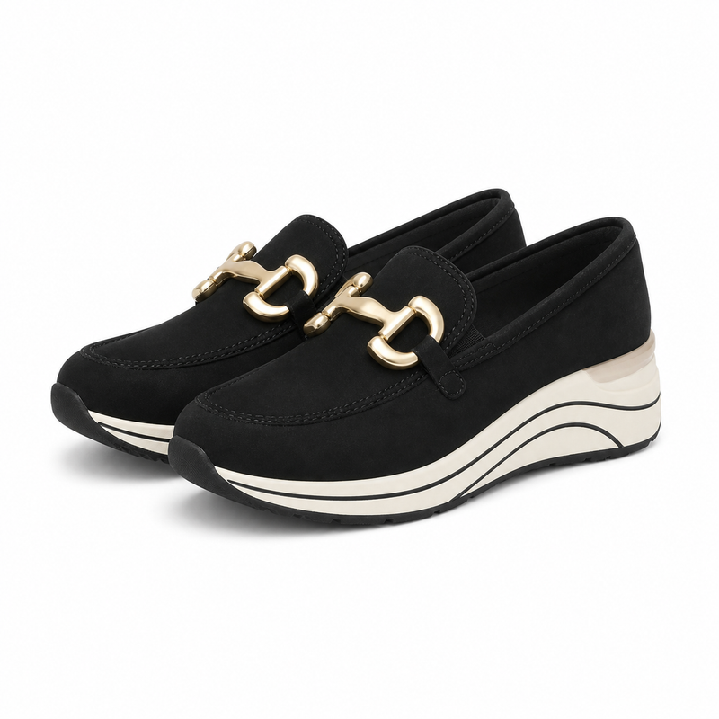 PANTOFI CASUAL DAMA REMONTE D0T12-02 NEGRI VELUR