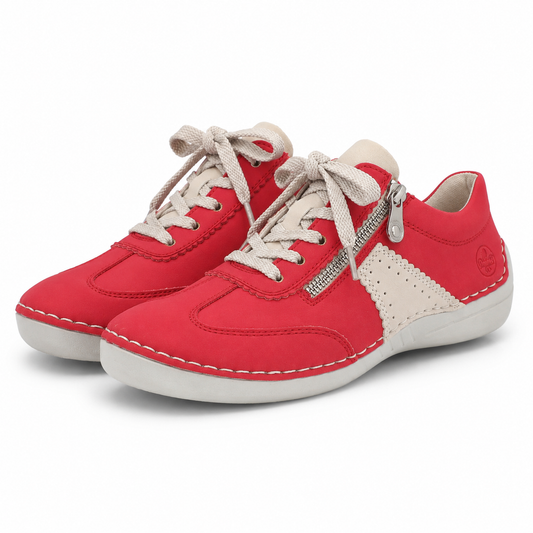 PANTOFI CASUAL DAMA RIEKER 52521-33 ROSII