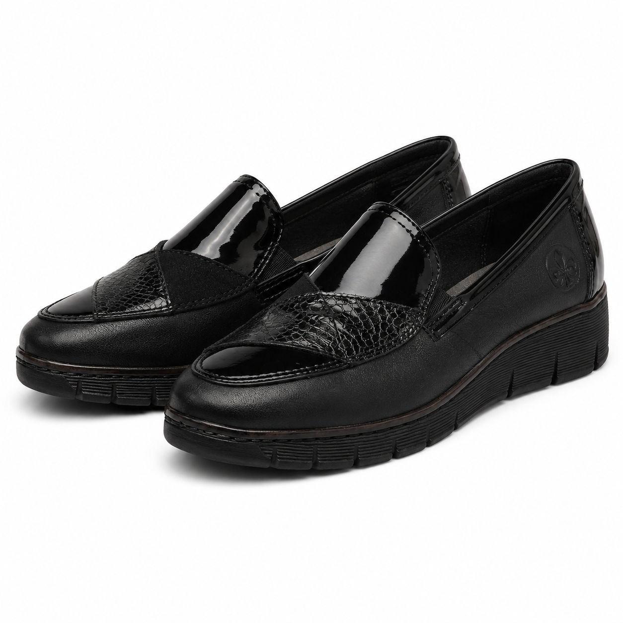 PANTOFI CASUAL DAMA RIEKER 53785-00 NEGRI