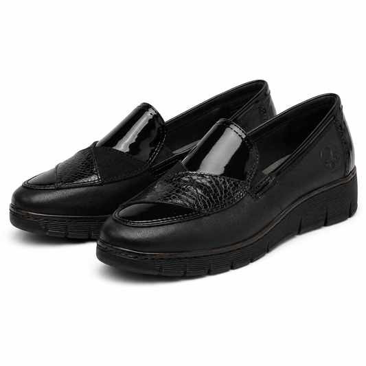PANTOFI CASUAL DAMA RIEKER 53785-00 NEGRI