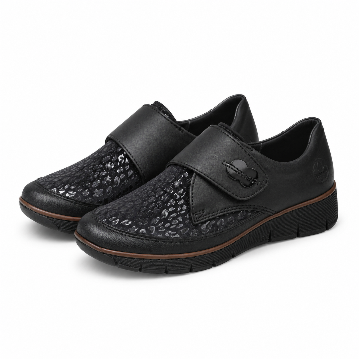 PANTOFI CASUAL DAMA RIEKER 537C0-00 NEGRI