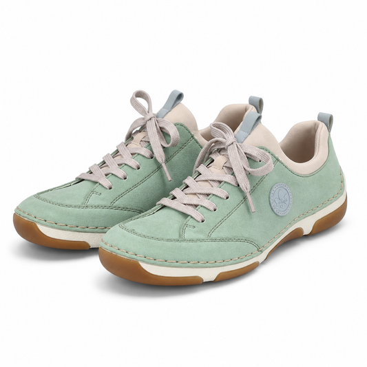 PANTOFI CASUAL DAMA RIEKER 55950-52 VERDE MINT