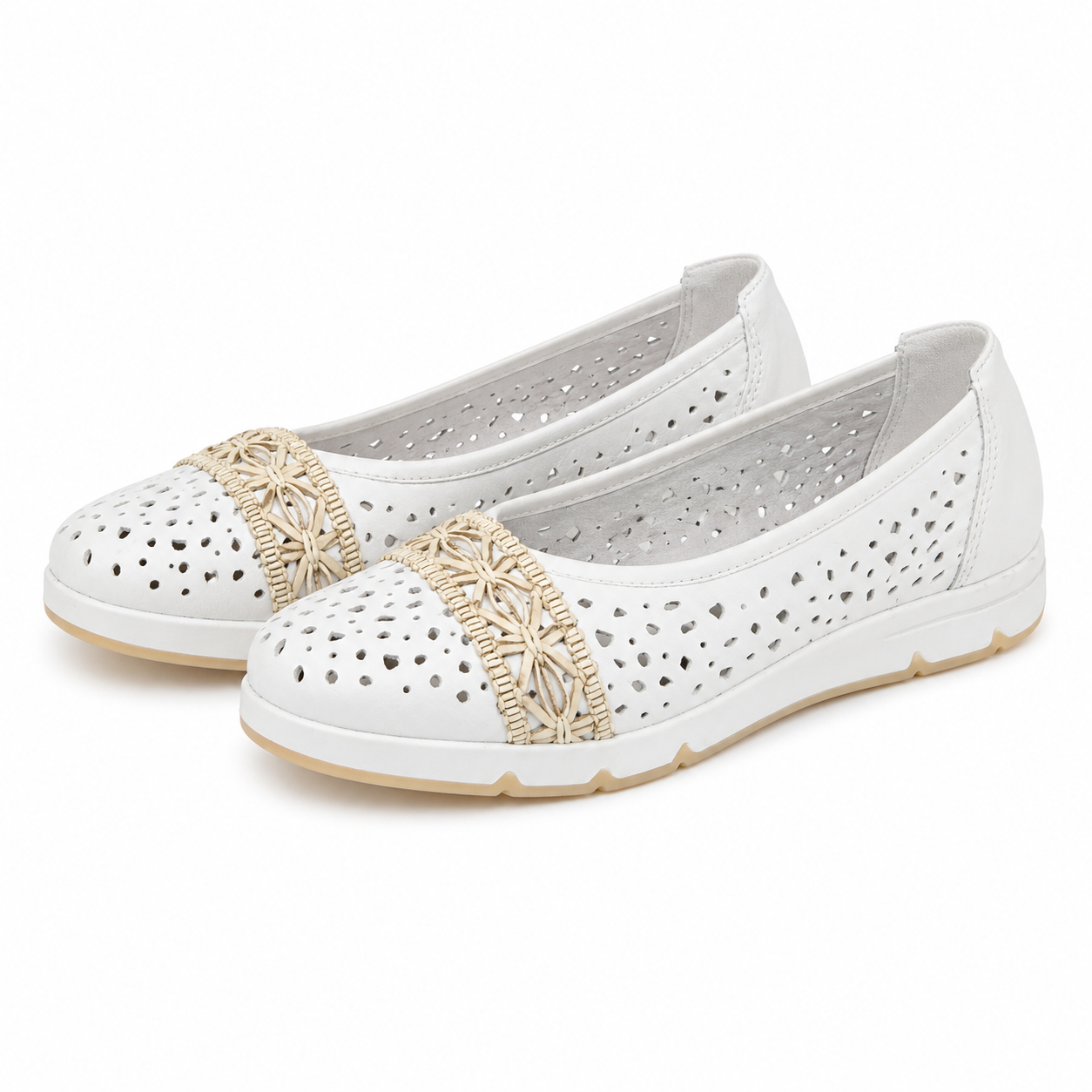 PANTOFI CASUAL DAMA RIEKER L3062-80 ALB