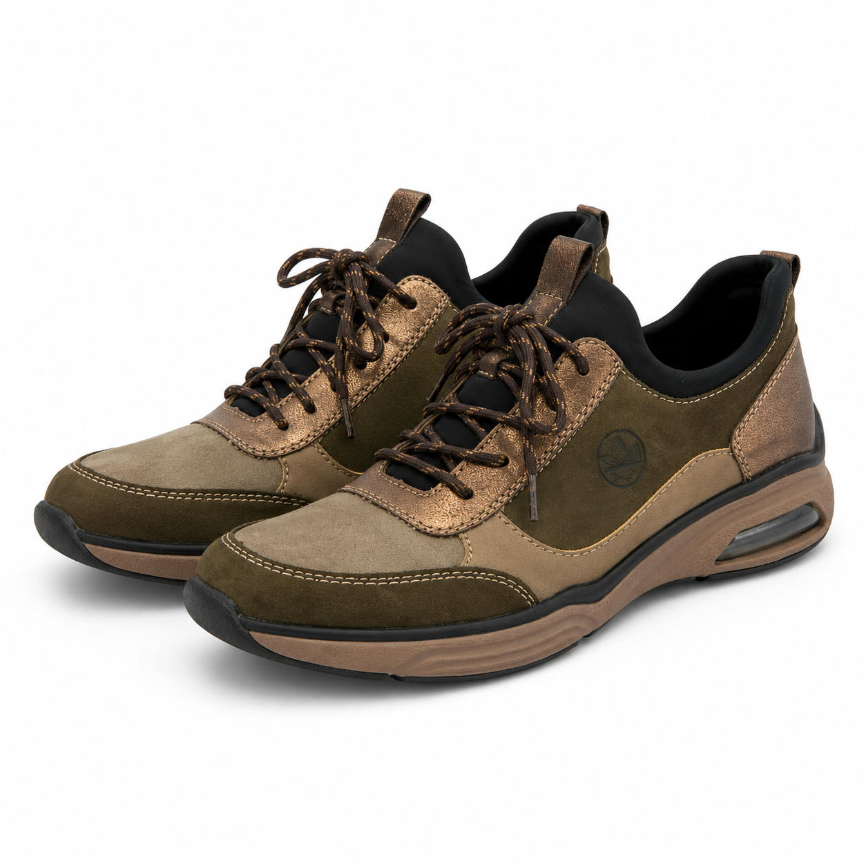 PANTOFI CASUAL DAMA RIEKER M5660-64 BEJ + KAKI