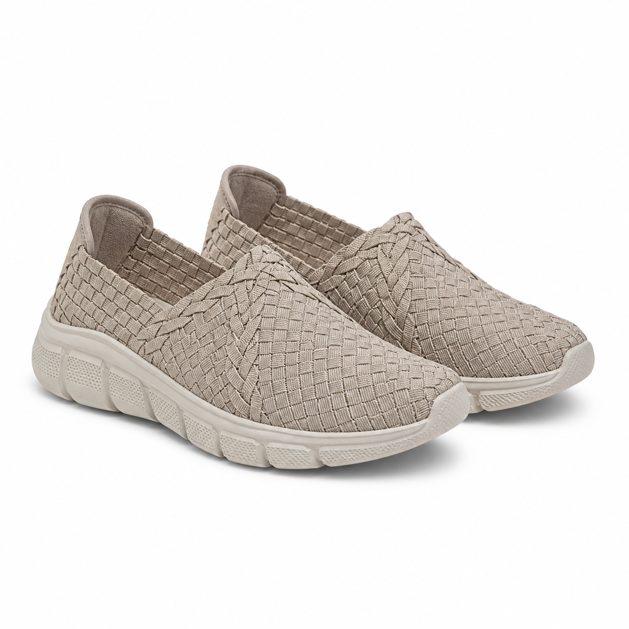 PANTOFI CASUAL DAMA SKECHERS 117323 TPE TAUPE + MULTICOLOR