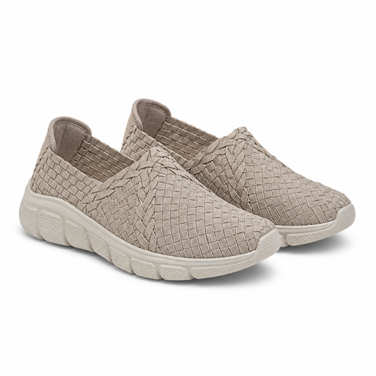 PANTOFI CASUAL DAMA SKECHERS 117323 TPE TAUPE + MULTICOLOR