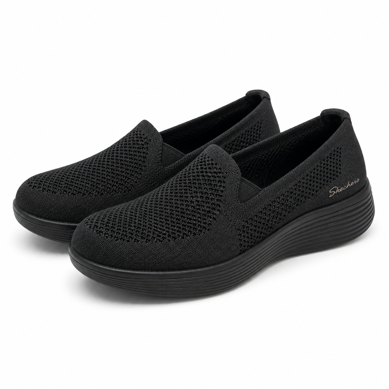 PANTOFI CASUAL DAMA SKECHERS 159089 BBK NEGRU