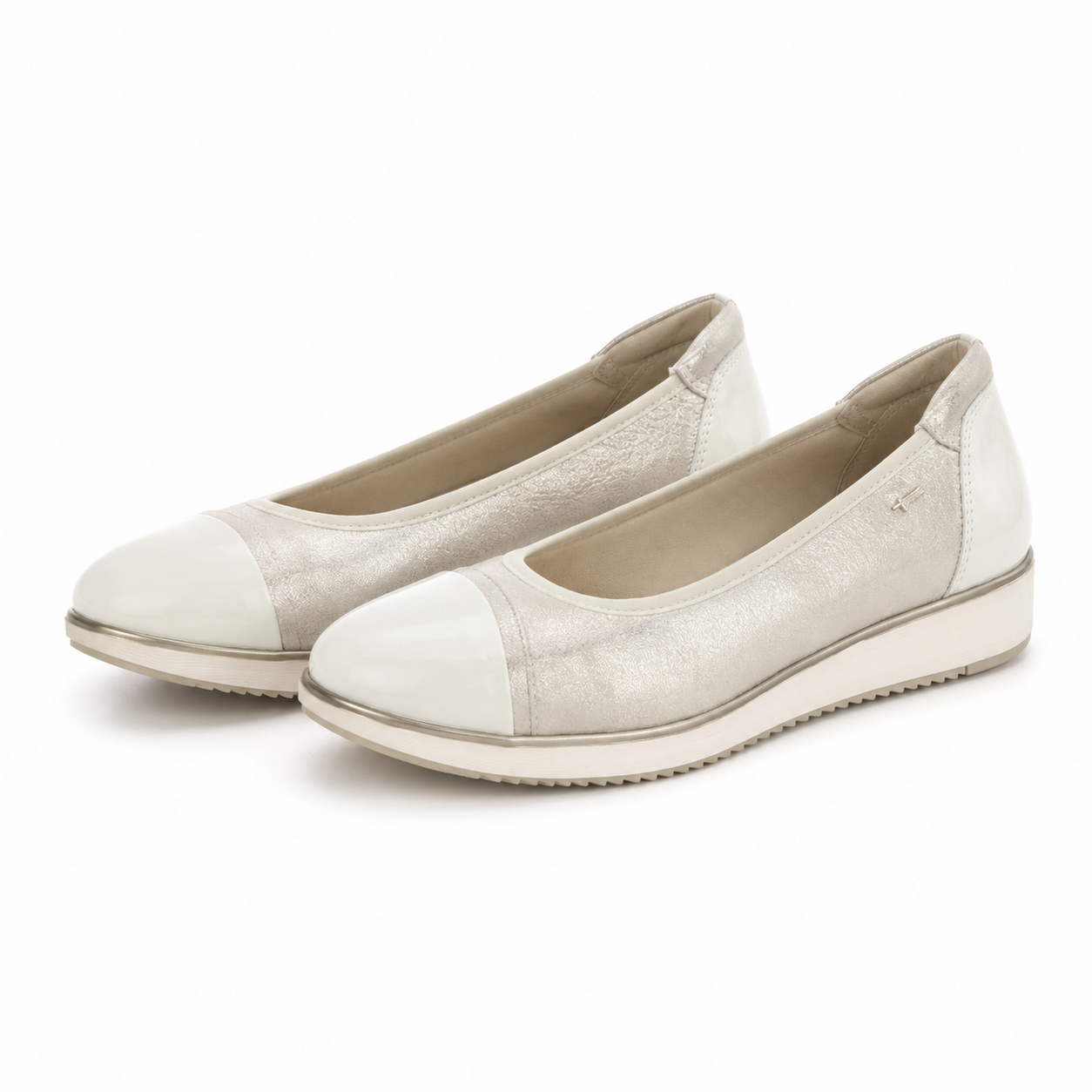 PANTOFI CASUAL DAMA TAMARIS 82200-44 BEJ CU AURIU